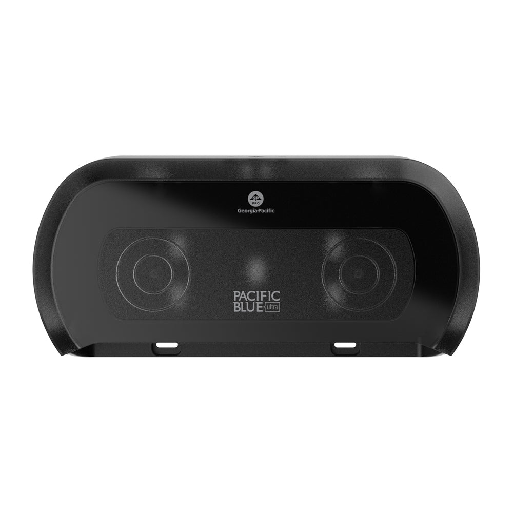מתקן נייר טואלט בעל קיבולת גבוהה ללא ליבה PACIFIC BLUE ULTRA™ מבית GP PRO בעל 2 גלילים, עשן, מתקן אחד