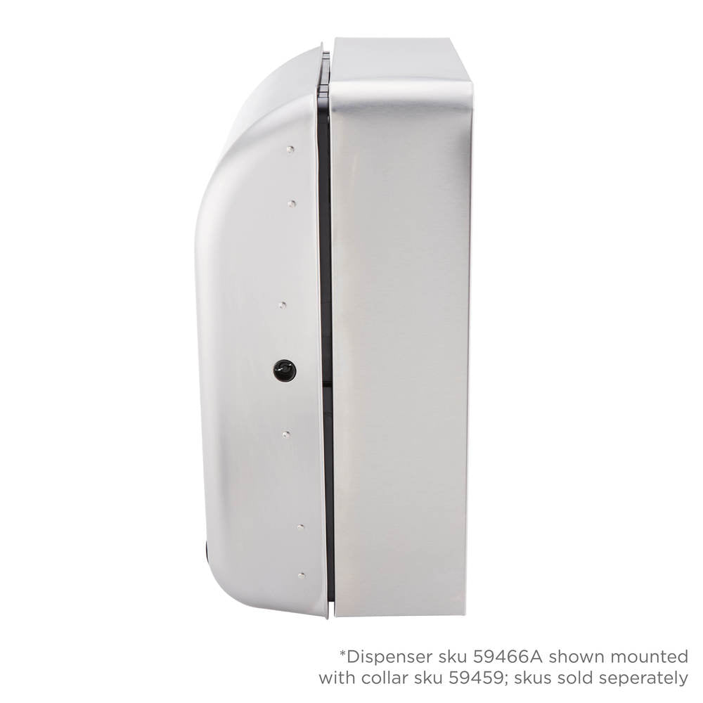 מתקן מגבות נייר אוטומטי ללא מגע שקוע ENMOTION® 8 מבית GP PRO (ג'ורג'יה פסיפיק), נירוסטה, מתקן אחד