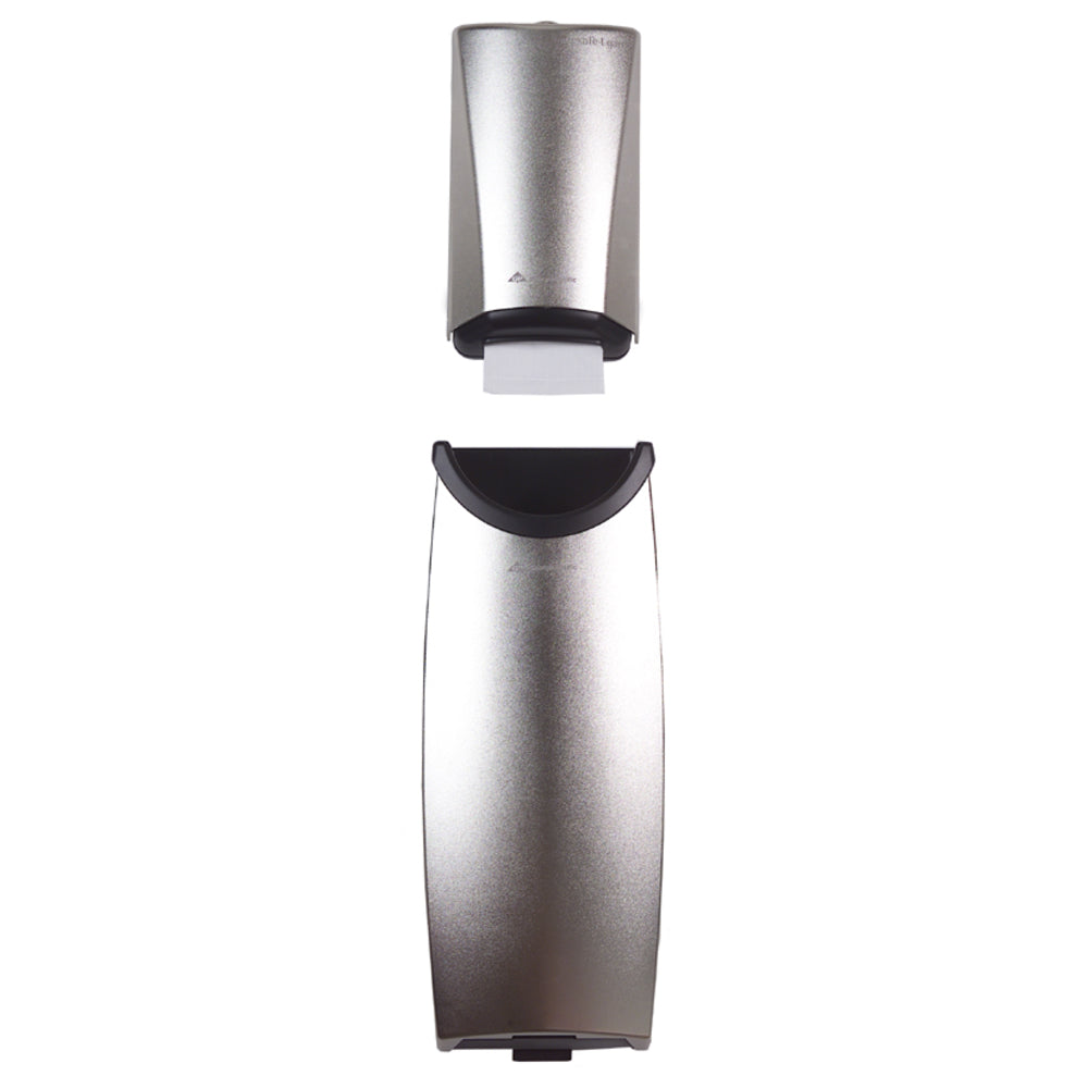 מתקן טישו לדלתות ומכל אשפה SAFE-T-GARD® מבית GP PRO (ג'ורג'יה פסיפיק), נירוסטה מוברשת, יחידת מחנק/כלי קיבול אחת