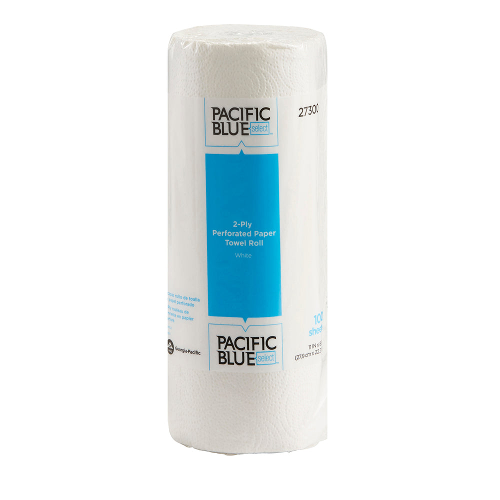 גליל מגבת נייר מחורר דו-שכבתי בPACIFIC BLUE SELECT™ של GP PRO (ג'ורג'יה פסיפיק), (30 גלילים של 22.35 מטרים סהכ 670.56 מטרים) 3,000 גליונות למארז