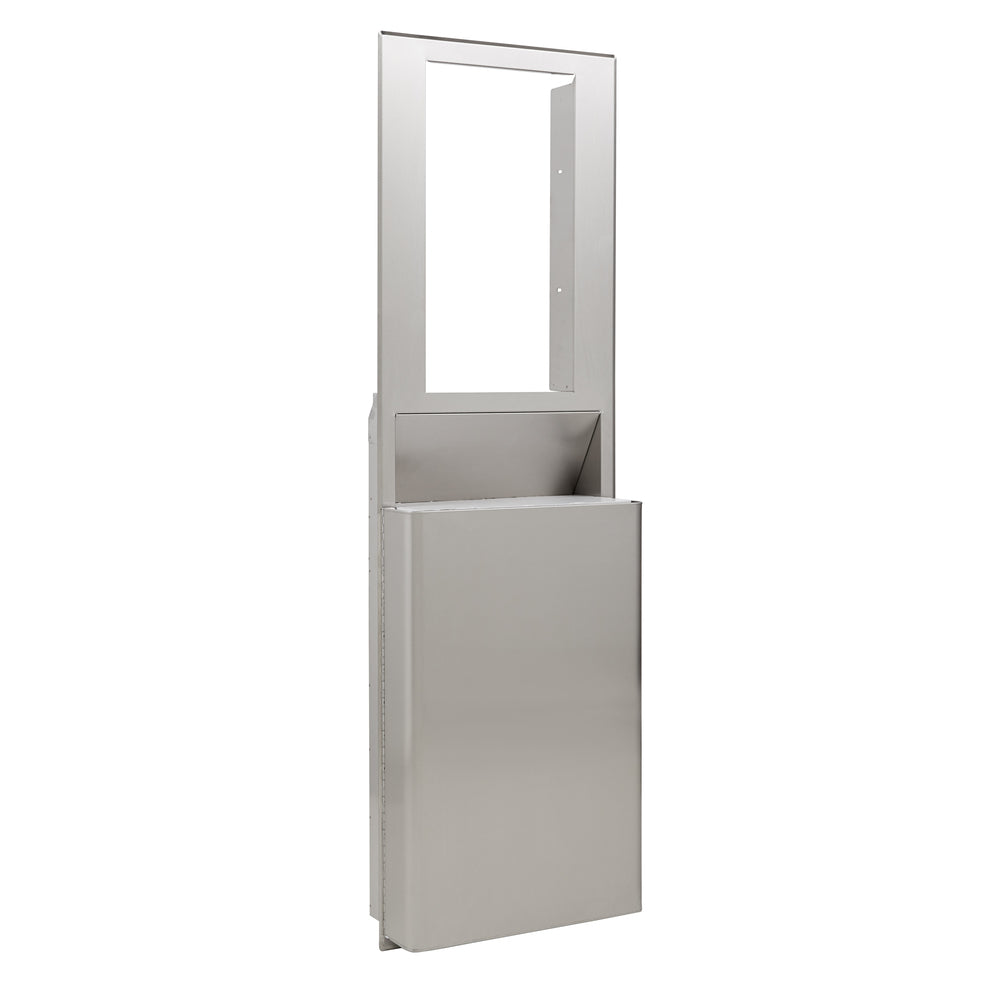 מיכל אשפה שקוע בקיבולת גבוהה ENMOTION® FLEX לחללים בגודל 15 אינץ' מבית GP PRO (ג'ורג'יה פסיפיק), נירוסטה, מיכל אשפה אחד