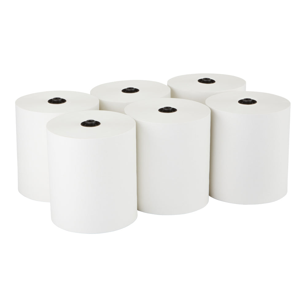 גלילי מגבות נייר ENMOTION® 8 מבית GP PRO (ג'ורג'יה פסיפיק), לבן, (6 גלילים של 213.36 מטרים סהכ 1,280.16 מטרים)