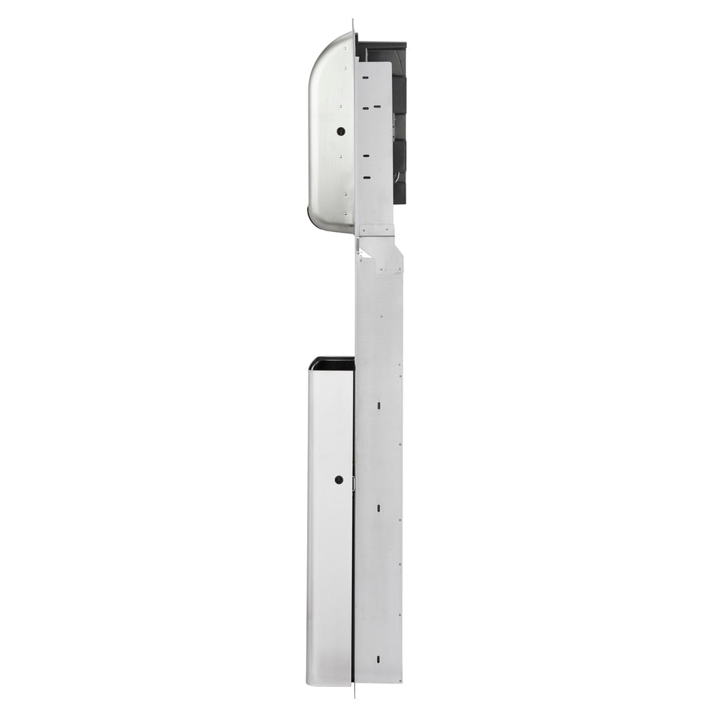 מיכל אשפה שקוע ENMOTION® לחללים בגודל 16 אינץ' מבית GP PRO (ג'ורג'יה פסיפיק), נירוסטה, כלי קיבול אחד