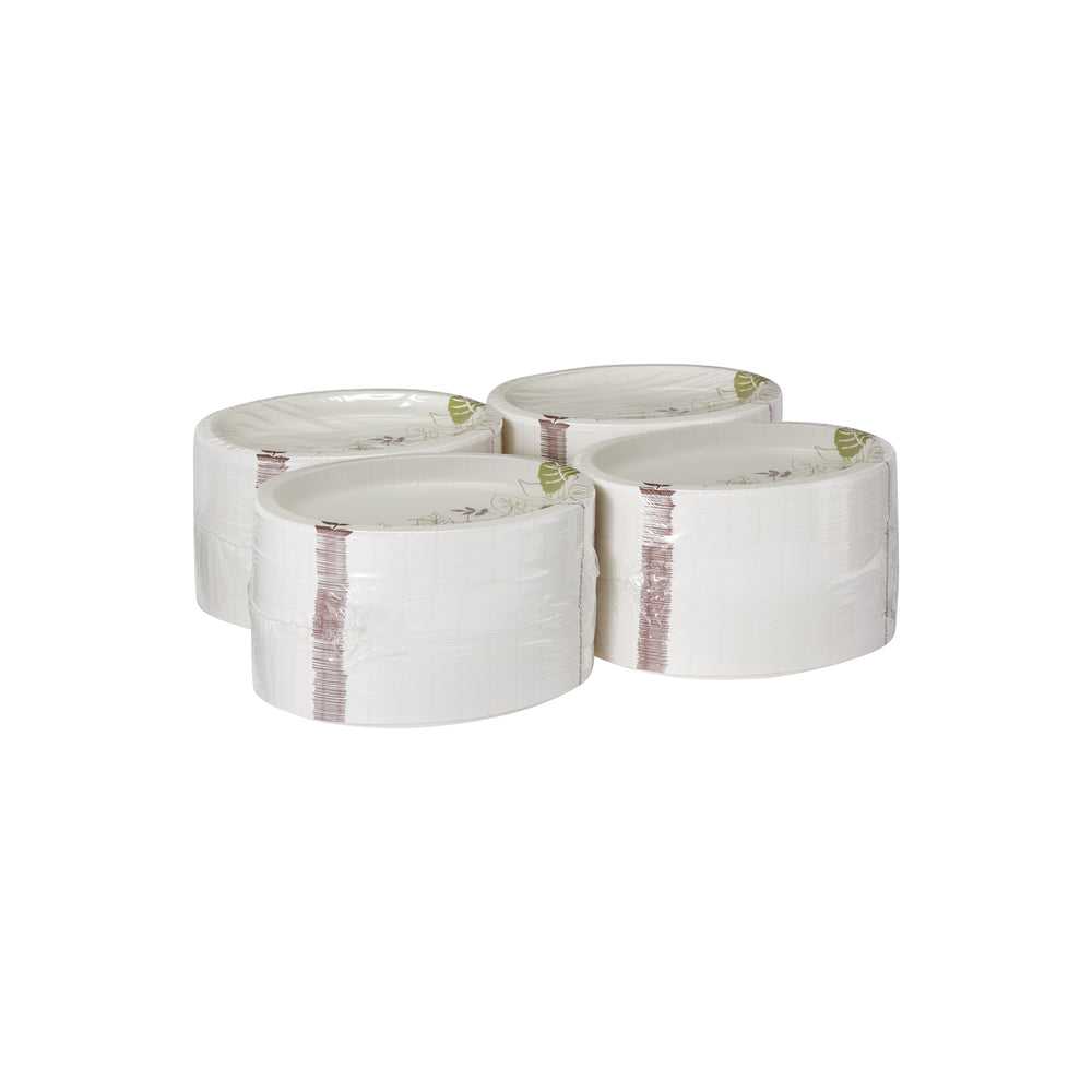 מגשי נייר גדולים עבים במיוחד של DIXIE ULTRA® מבית GP PRO (ג'ורג'יה-פסיפיק), איור עלים®, 500 מגשים לכל מארז