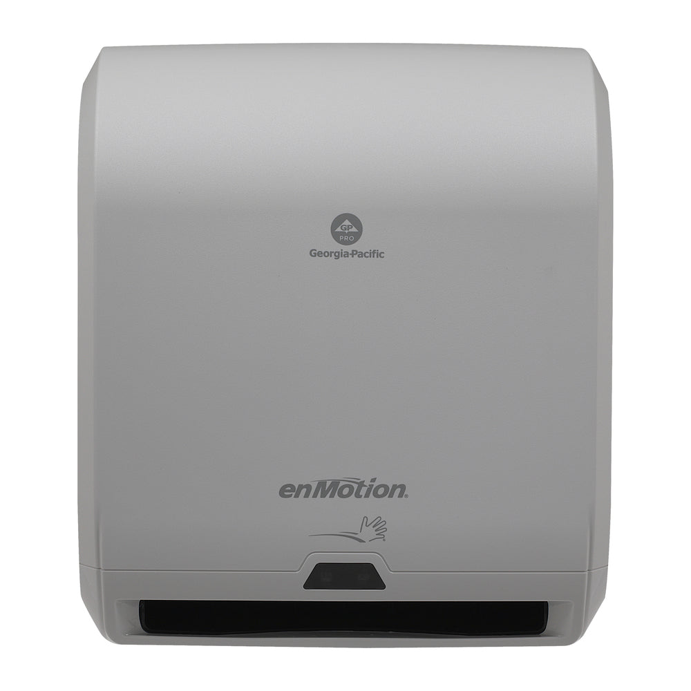 מתקן מגבות נייר אוטומטי ללא מגע 2 גלילים ENMOTION® 10 מאת GP PRO (ג'ורג'יה פסיפיק), אפור, מתקן אחד