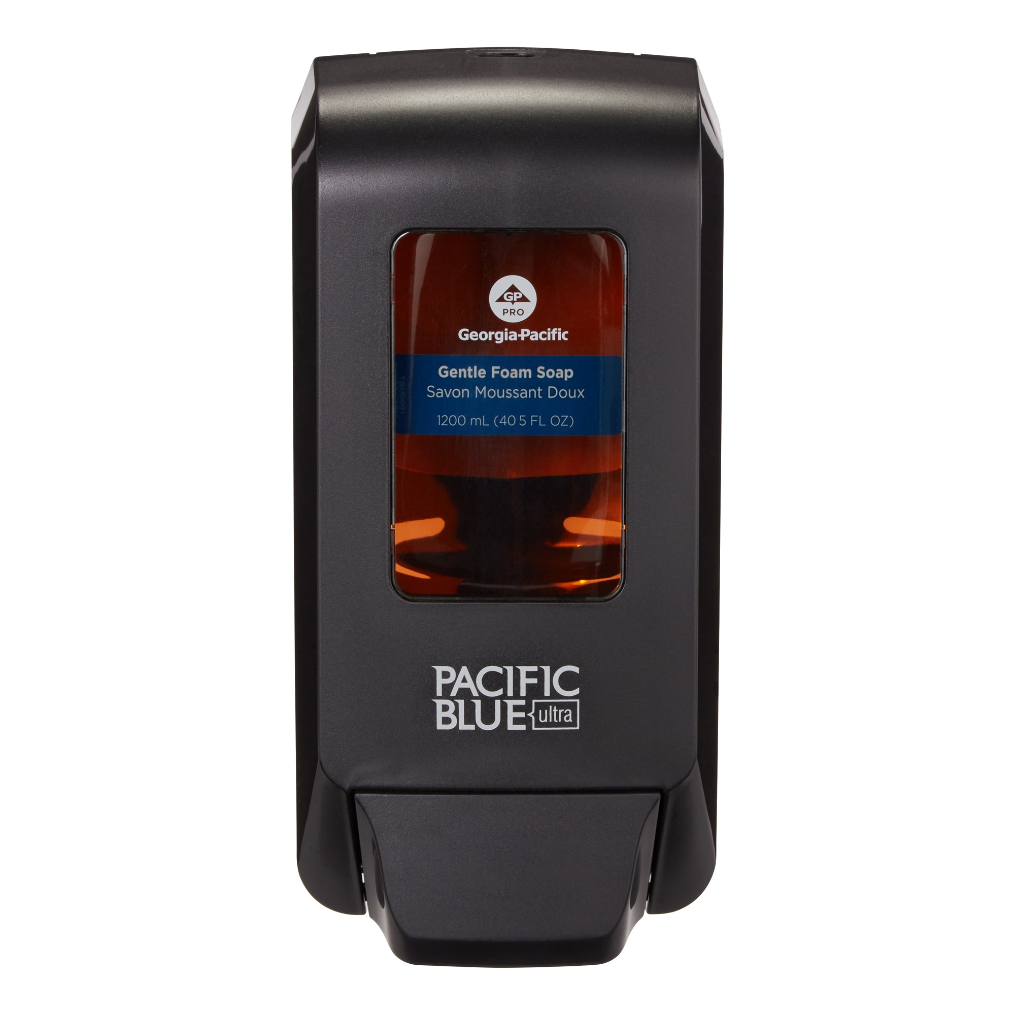 מתקן ידני המותקן על הקיר PACIFIC BLUE ULTRA™ לסבון ידיים מוקצף וחיטוי ידיים, שחור