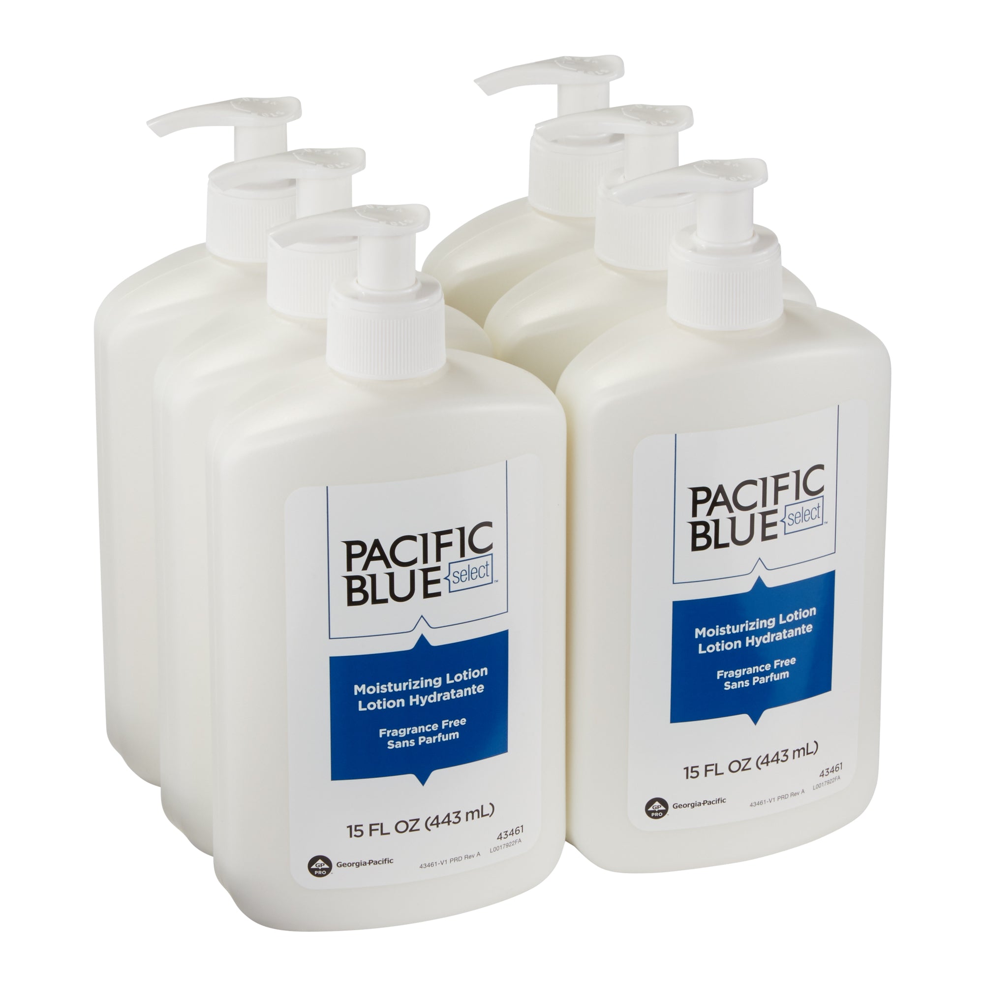 קרם לחות למשטח השיש PACIFIC BLUE BASIC™ מבית GP PRO (ג'ורג'יה פסיפיק), ללא ריח, (6 בקבוקים של 443 mL סהכ 2,658 mL)
