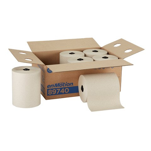 גלילי מגבות נייר ממוחזרים ENMOTION® FLEX מבית GP PRO (ג'ורג'יה פסיפיק), חום, (6 גלילים של 167.64 מטרים סהכ 1,005.84 מטרים)