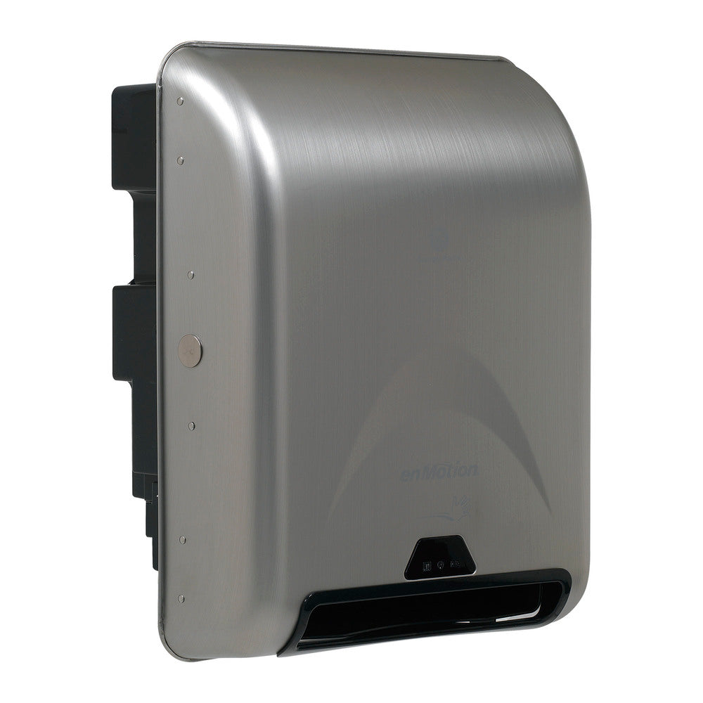 מתקן מגבות נייר אוטומטי ללא מגע שקוע ENMOTION® 8 מבית GP PRO (ג'ורג'יה פסיפיק), נירוסטה, מתקן אחד