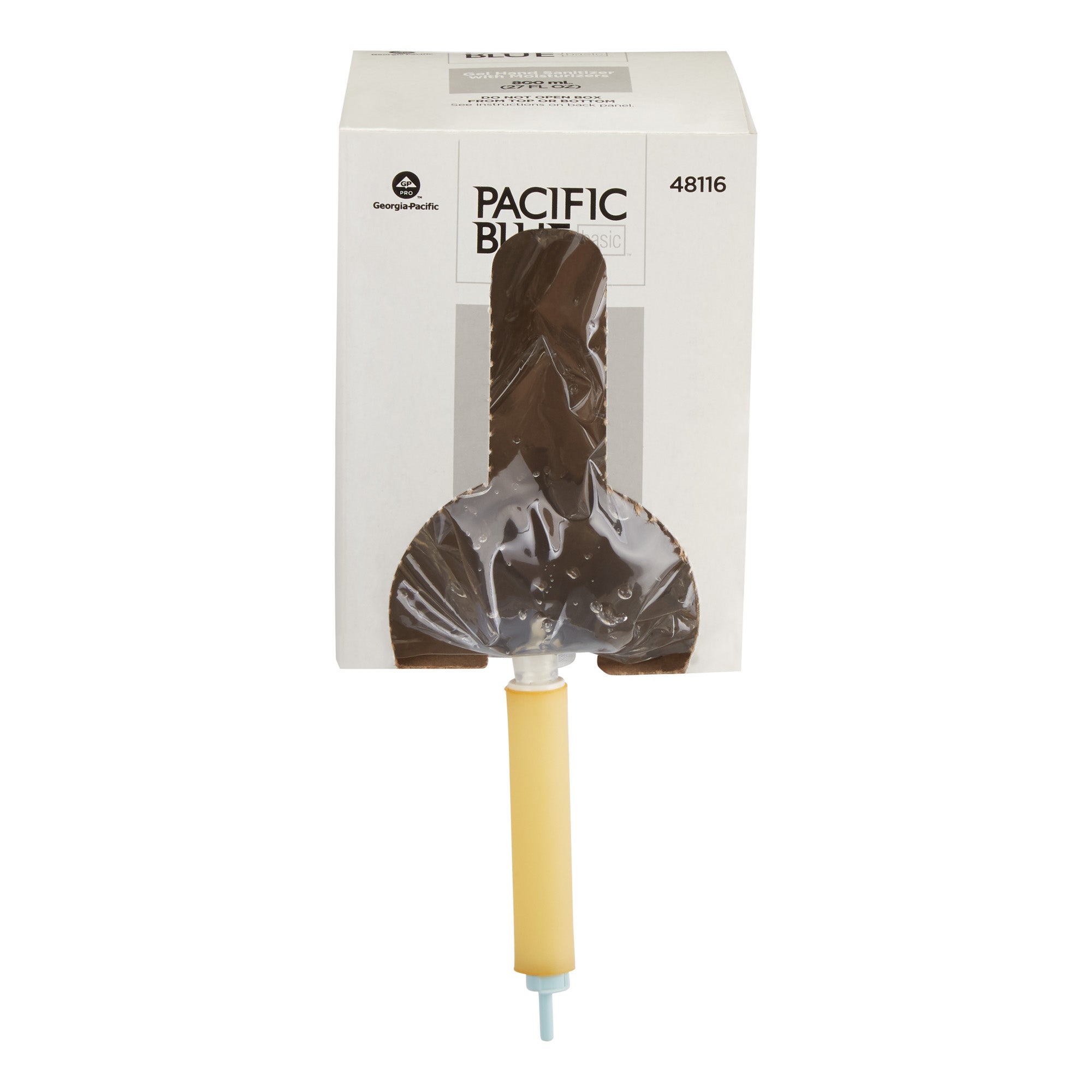 מילוי למתקן סבונים אישיים, חיטוי ג'ל PACIFIC BLUE BASIC™ מאת GP PRO (ג'ורג'יה פסיפיק), ללא צבע וניחוח(4 מילויים של 800 mL סהכ 3,200 mL)