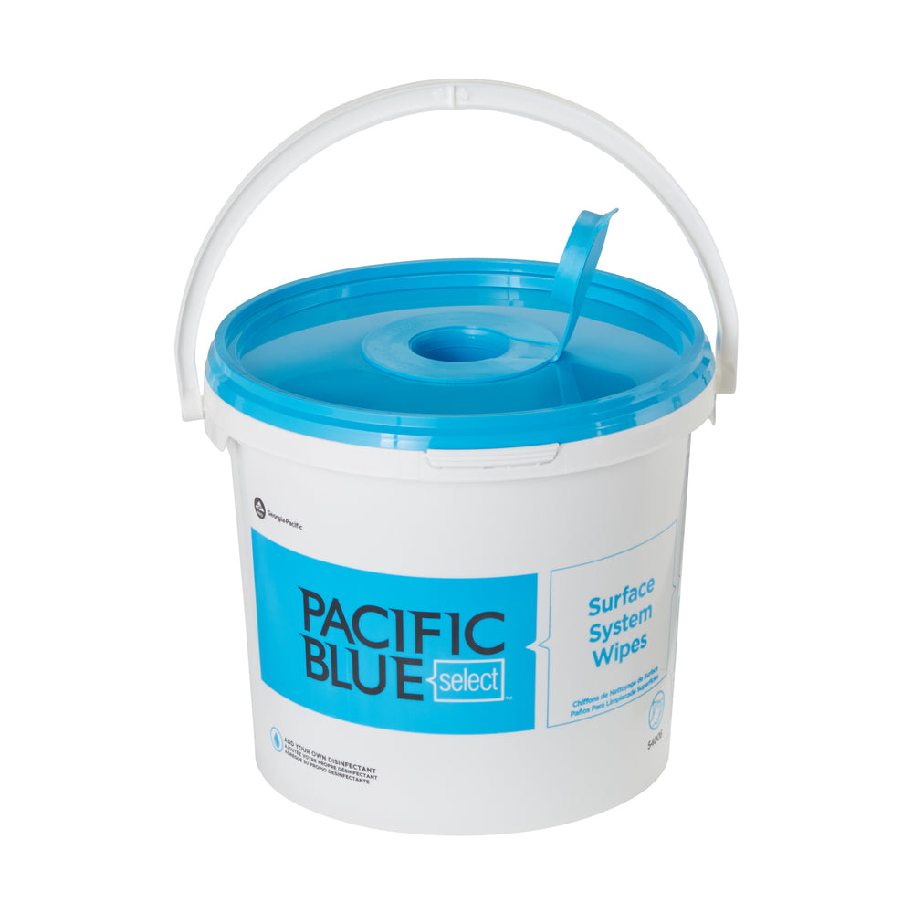 דלי מערכת משטח PACIFIC BLUE BASIC™ מבית GP PRO (ג'ורג'יה פסיפיק), לבן, 6 דליים לכל מארז