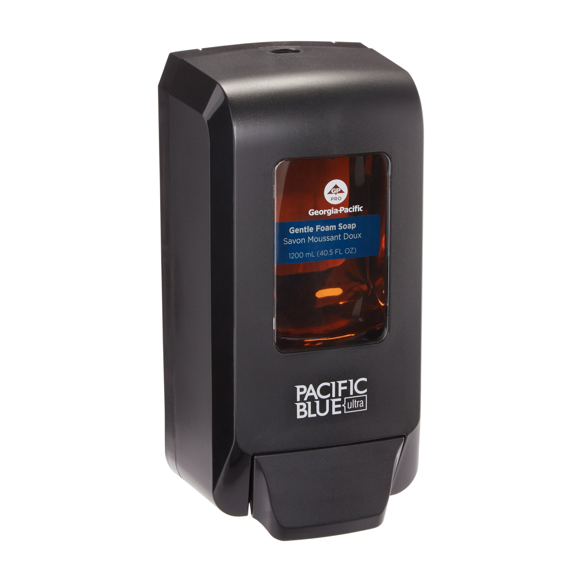מתקן ידני המותקן על הקיר PACIFIC BLUE ULTRA™ לסבון ידיים מוקצף וחיטוי ידיים, שחור