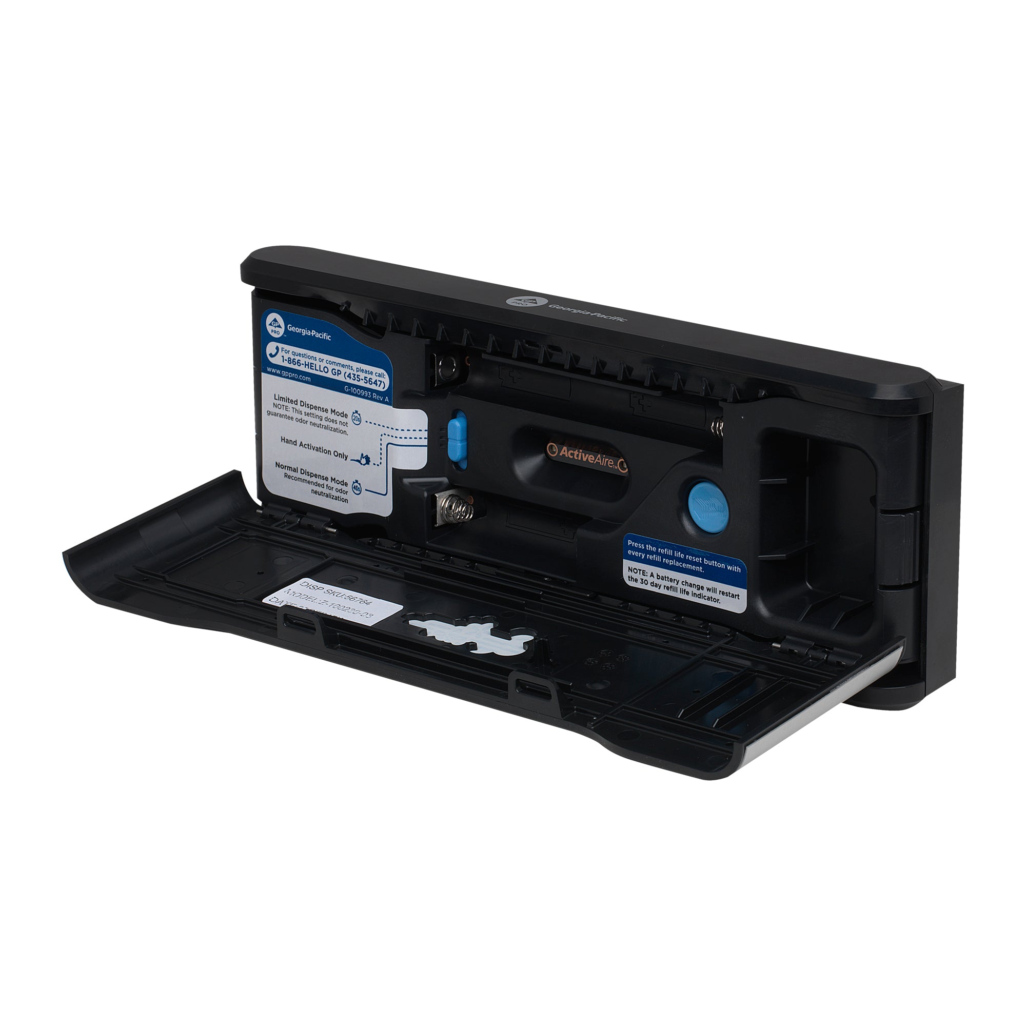 מתקן מטהר אוטומטי לתא מהמותג ACTIVEAIRE® מבית GP PRO (ג'ורג'יה-פסיפיק), גימור נירוסטה, מתקן אחד