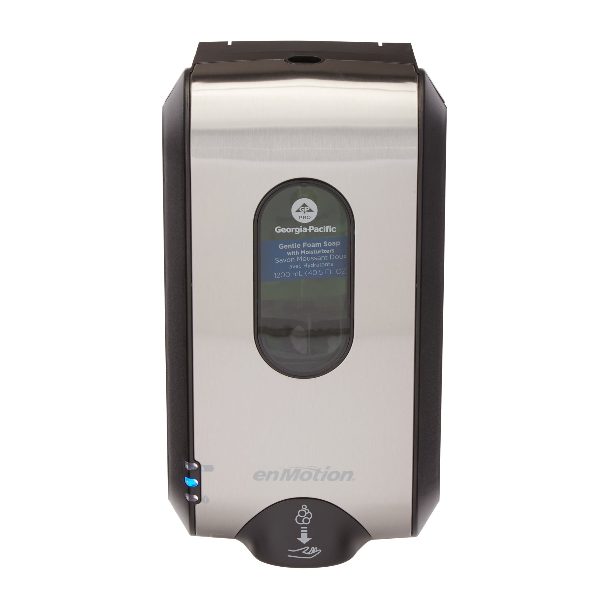 מתקן סבון וחיטוי אוטומטי ללא מגע ENMOTION® GEN2 מאת GP PRO (ג'ורג'יה פסיפיק), גימור אל חלד, מתקן אחד
