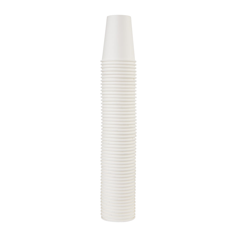 כוסות נייר חמות DIXIE® 12 OZ מבית GP PRO (ג'ורג'יה פסיפיק), מתאימות למכסים גדולים, לבן, 1,000 כוסות לכל מארז