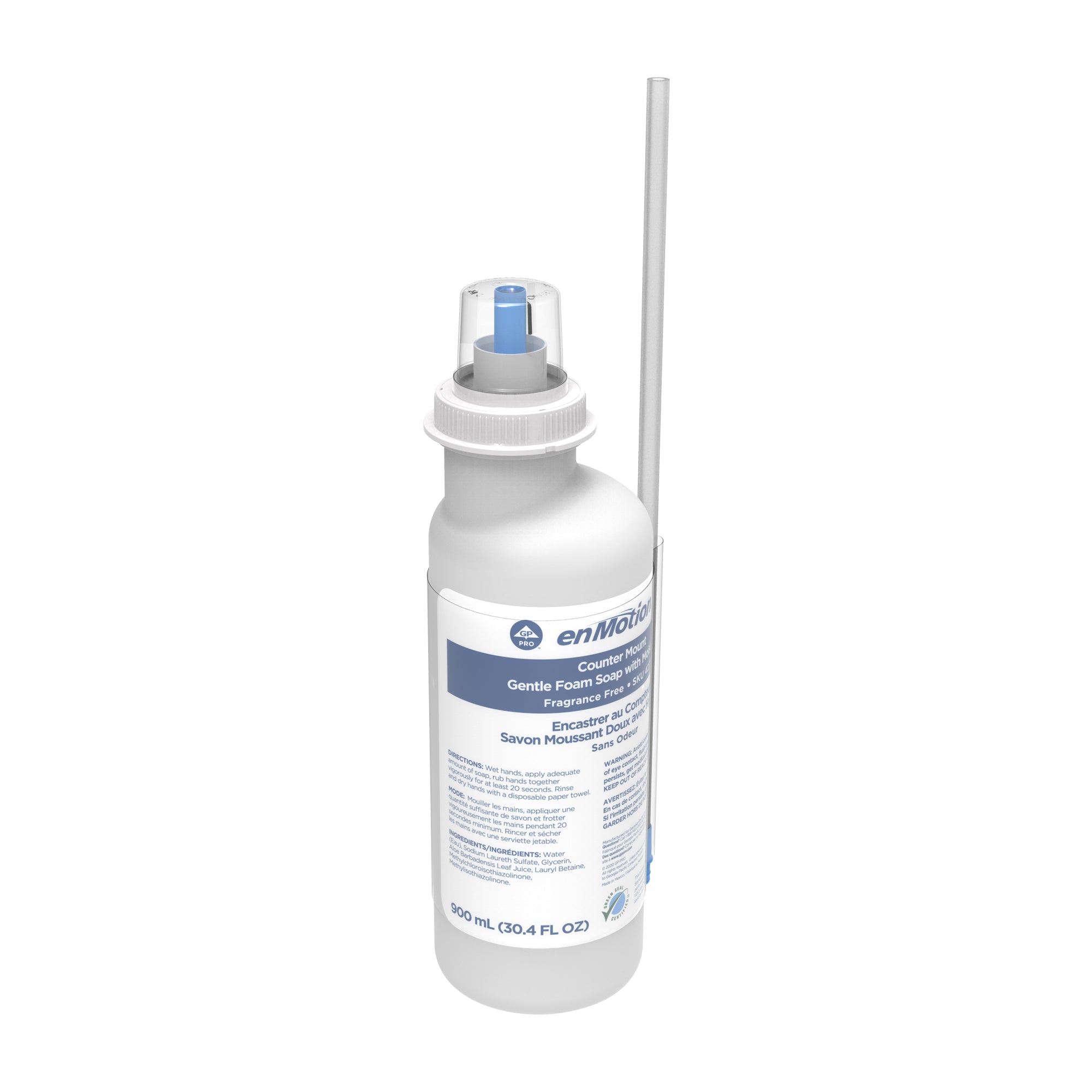 מילוי למתקן סבון ברז של ENMOTION® מאת GP PRO (ג'ורג'יה פסיפיק), ללא צבע וניחוח, (4 בקבוקים של 900 mL סהכ 3,600 mL)