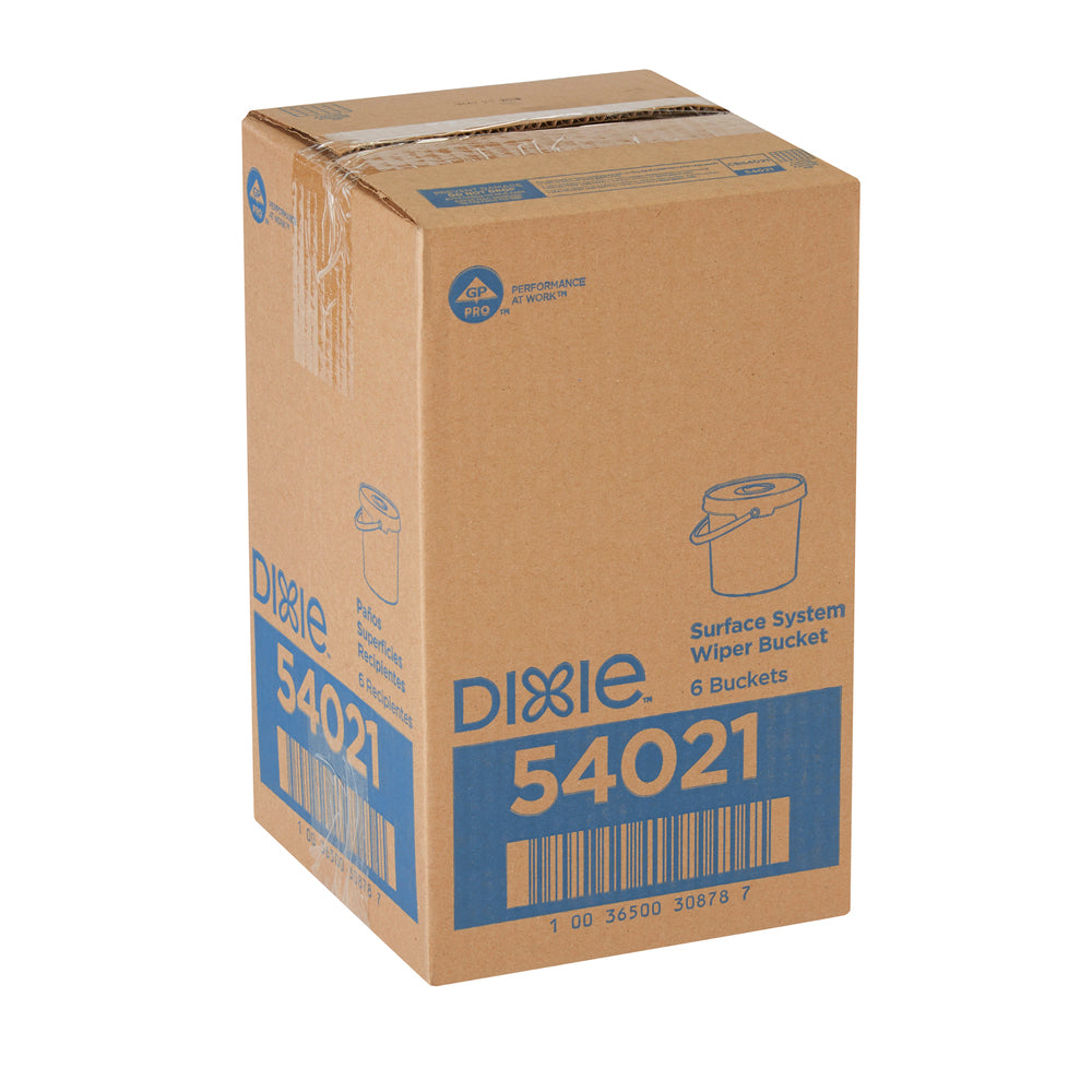 דלי מגבים למערכת שירותי מזון DIXIE™ מבית GP PRO (ג'ורג'יה-פסיפיק), אדום, 6 דליים לכל מארז