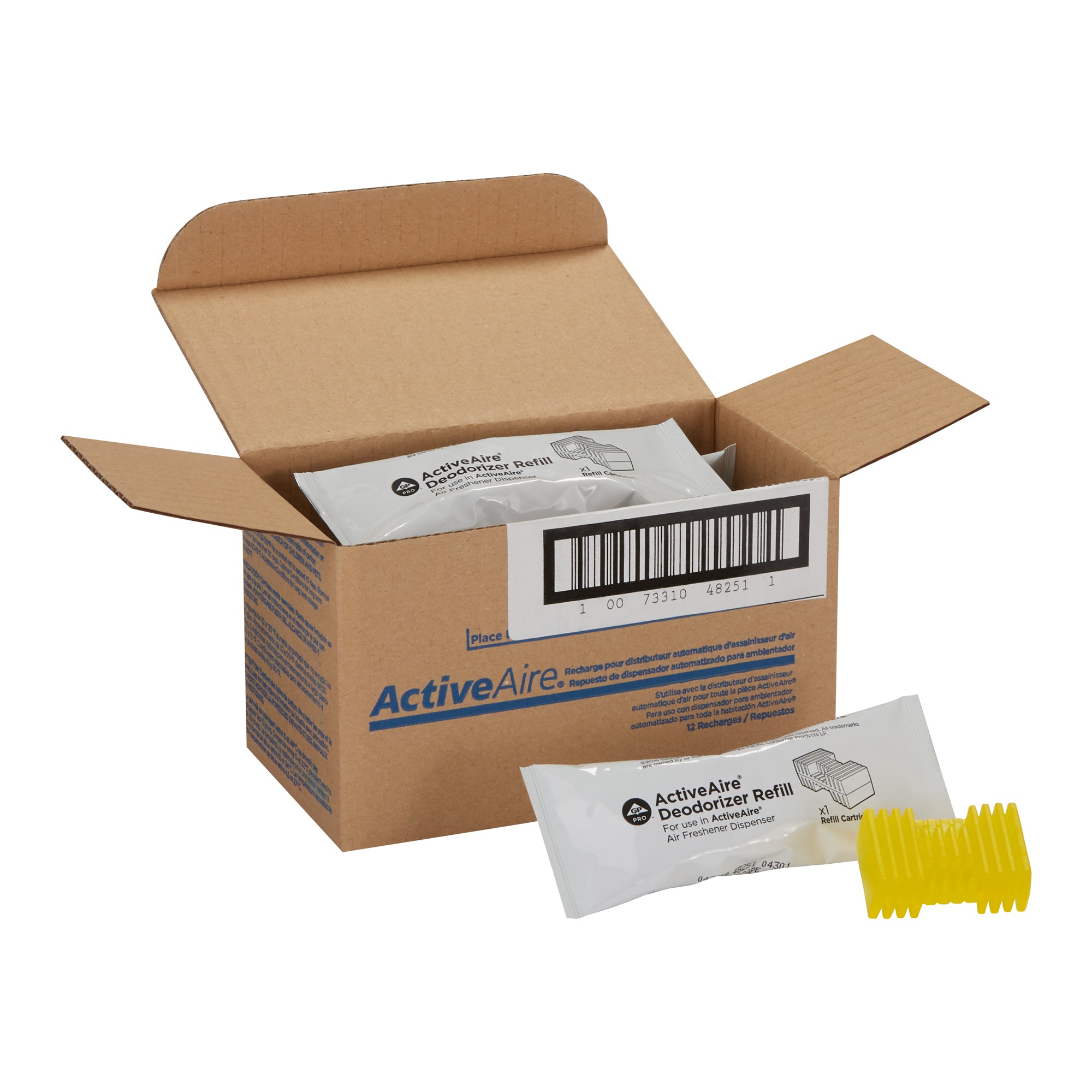 מילוי מטהר אוטומטי ACTIVEAIRE® למתקני טיהור אוויר ACTIVEAIRE® לתא, מנגו סאנסקייפ, 12 מחסניות לכל מארז