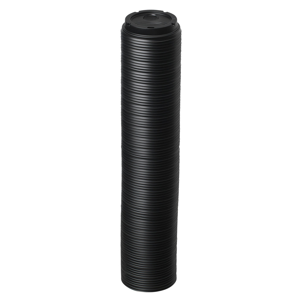 מכסי כוס חמה מפלסטיק DIXIE® DOME מבית GP PRO (ג'ורג'יה פסיפיק), גדולים, שחורים, 1,000 מכסים לכל מארז