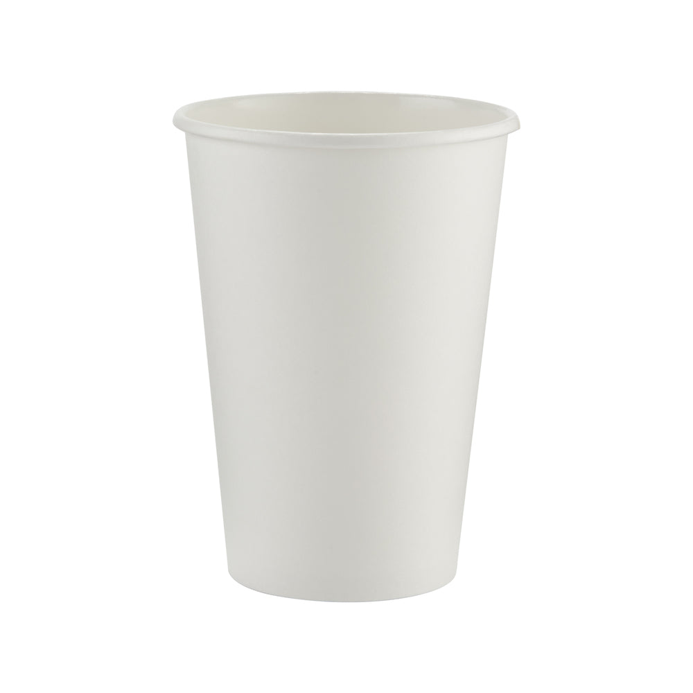 כוסות חמות מנייר DIXIE® 16 OZ מבית GP PRO (ג'ורג'יה פסיפיק), מתאימות למכסים גדולים, לבן, 1,000 כוסות לכל מארז