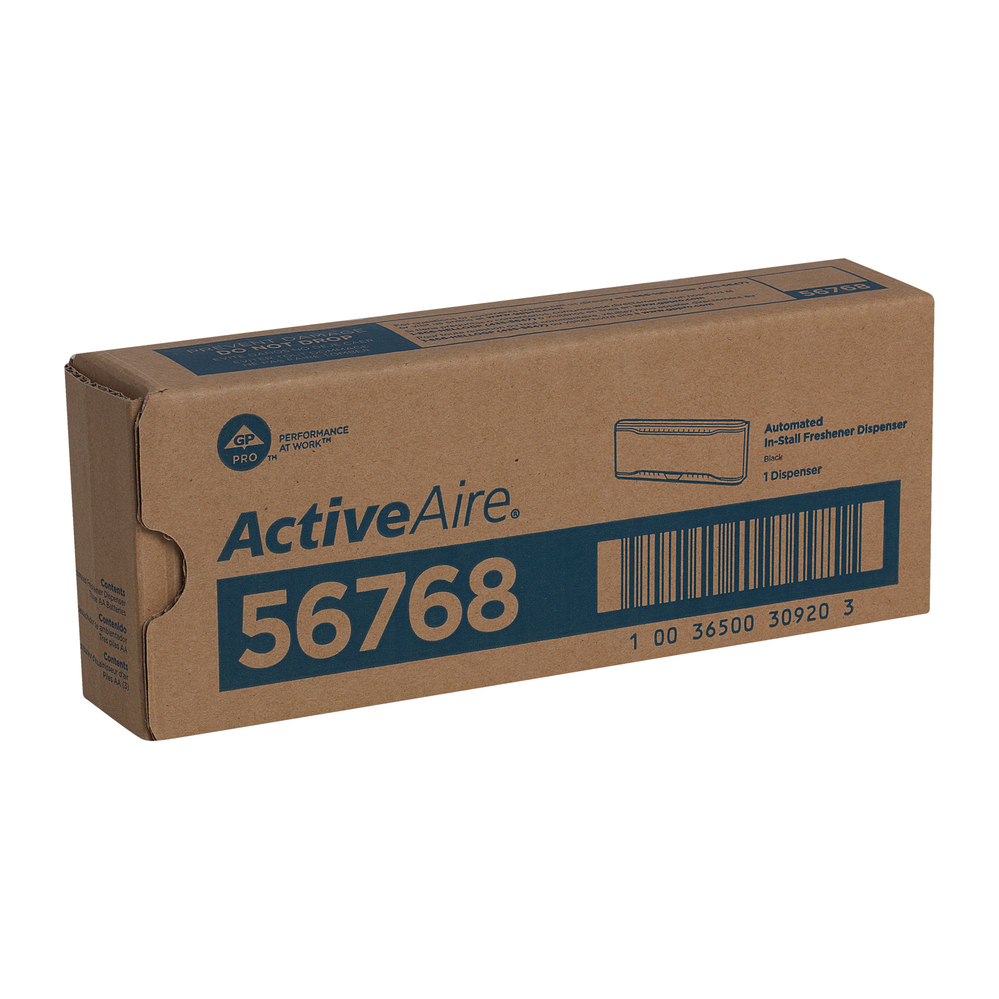 מתקן מטהר אוטומטי לתא מהמותג ACTIVEAIRE® מבית GP PRO (ג'ורג'יה פסיפיק), שחור, מתקן אחד