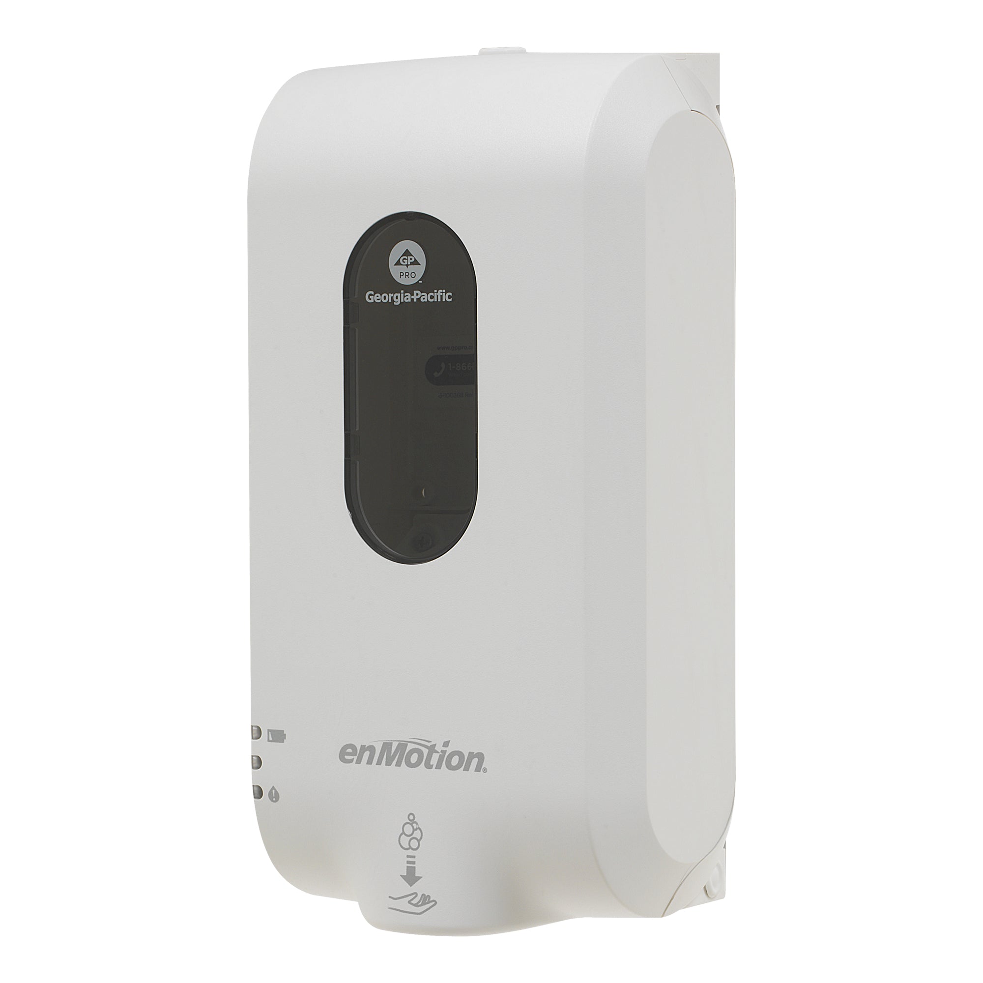 מתקן סבון וחיטוי אוטומטי ללא מגע ENMOTION® GEN2 מאת GP PRO (ג'ורג'יה פסיפיק), לבן, מתקן אחד
