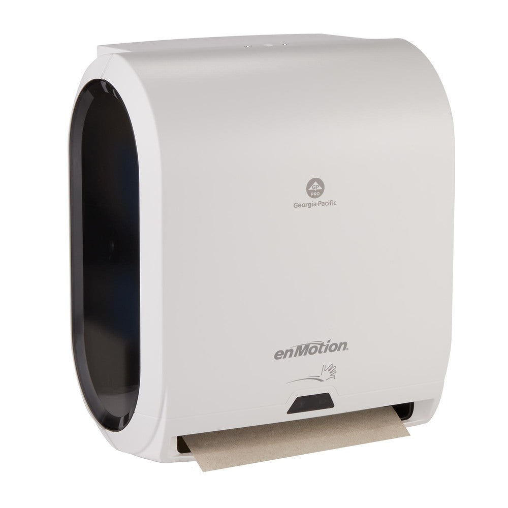 מתקן מגבות נייר אוטומטי ללא מגע 2 גלילים ENMOTION® 10 מבית GP PRO (ג'ורג'יה פסיפיק), לבן, מתקן אחד