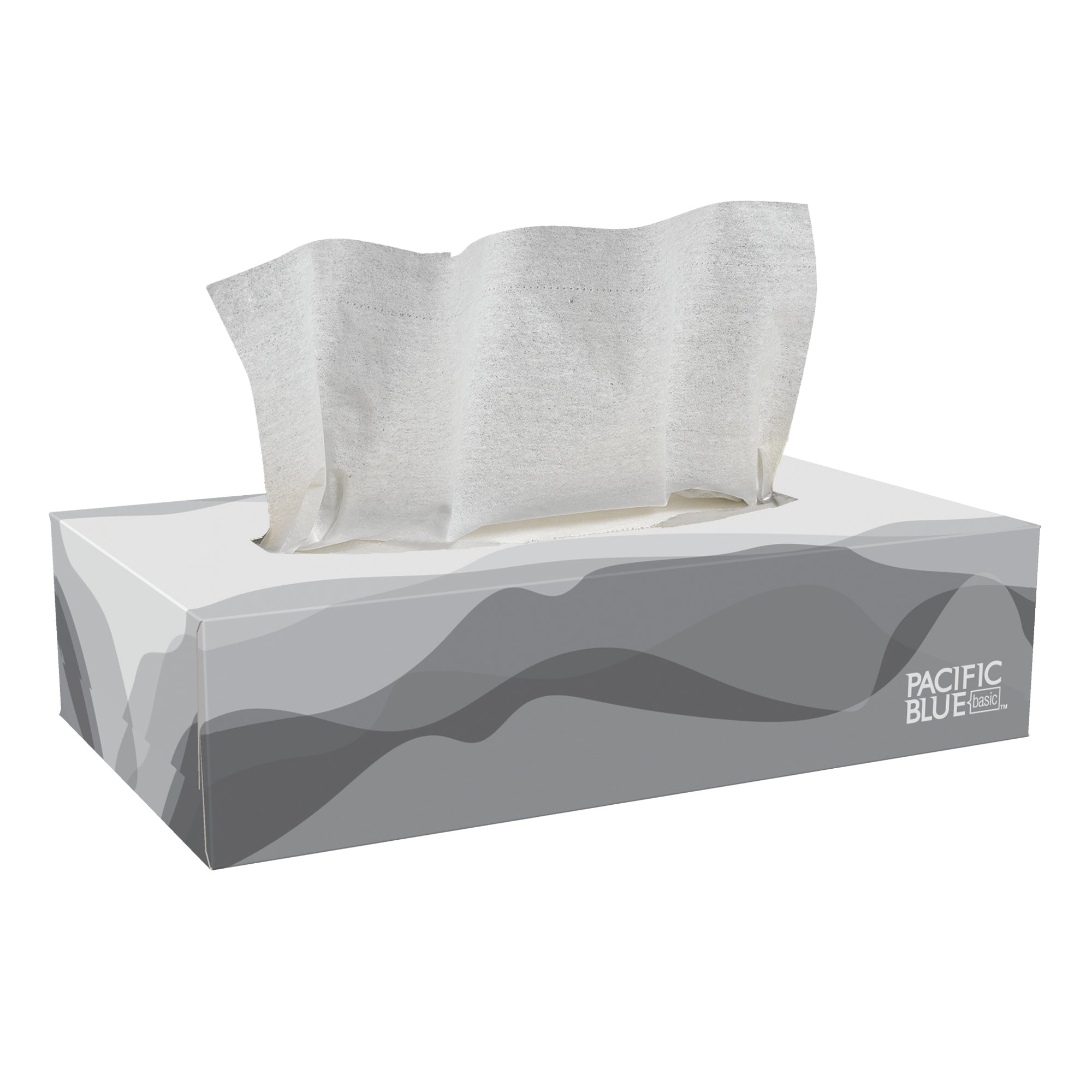 רקמת פנים דו שכבתית PACIFIC BLUE BASIC™ מאת GP PRO (ג'ורג'יה פסיפיק), קופסה שטוחה, (30 קופסאות של 100 גליונות סהכ 3000 גליונות)
