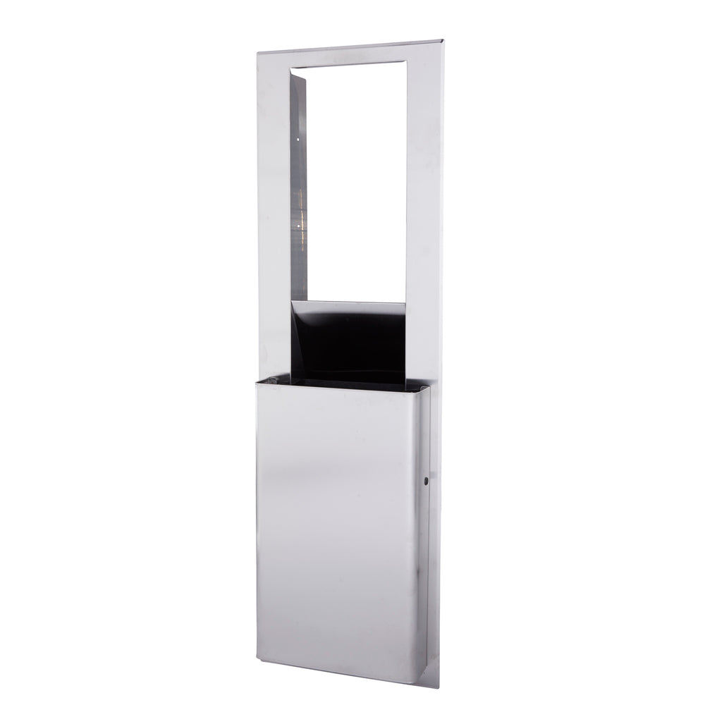מיכל אשפה שקוע ENMOTION® FLEX לחללים בגודל 10.75 אינץ' מבית GP PRO (ג'ורג'יה פסיפיק), נירוסטה, מיכל אשפה אחד