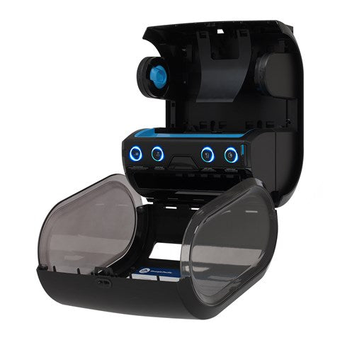 מתקן מגבות נייר אוטומטי ללא מגע ENMOTION® FLEX MINI מאת GP PRO (ג'ורג'יה פסיפיק), שחור, מתקן אחד