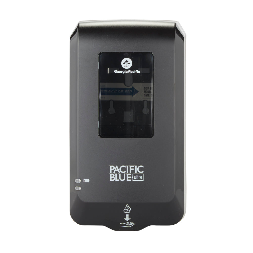 מתקן סבון וחיטוי אוטומטי ללא מגע PACIFIC BLUE ULTRA™ מאת GP PRO (ג'ורג'יה פסיפיק), שחור, מתקן אחד