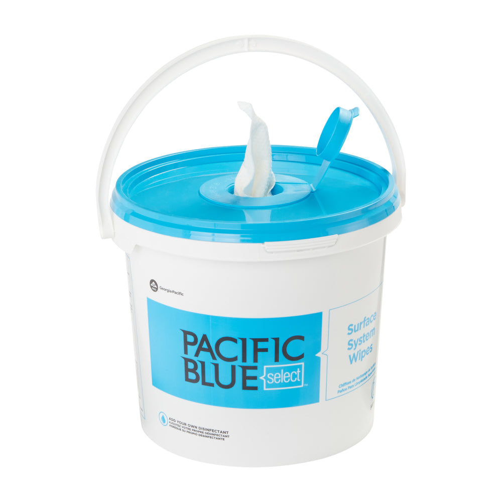 דלי מערכת משטח PACIFIC BLUE BASIC™ מבית GP PRO (ג'ורג'יה פסיפיק), לבן, 6 דליים לכל מארז