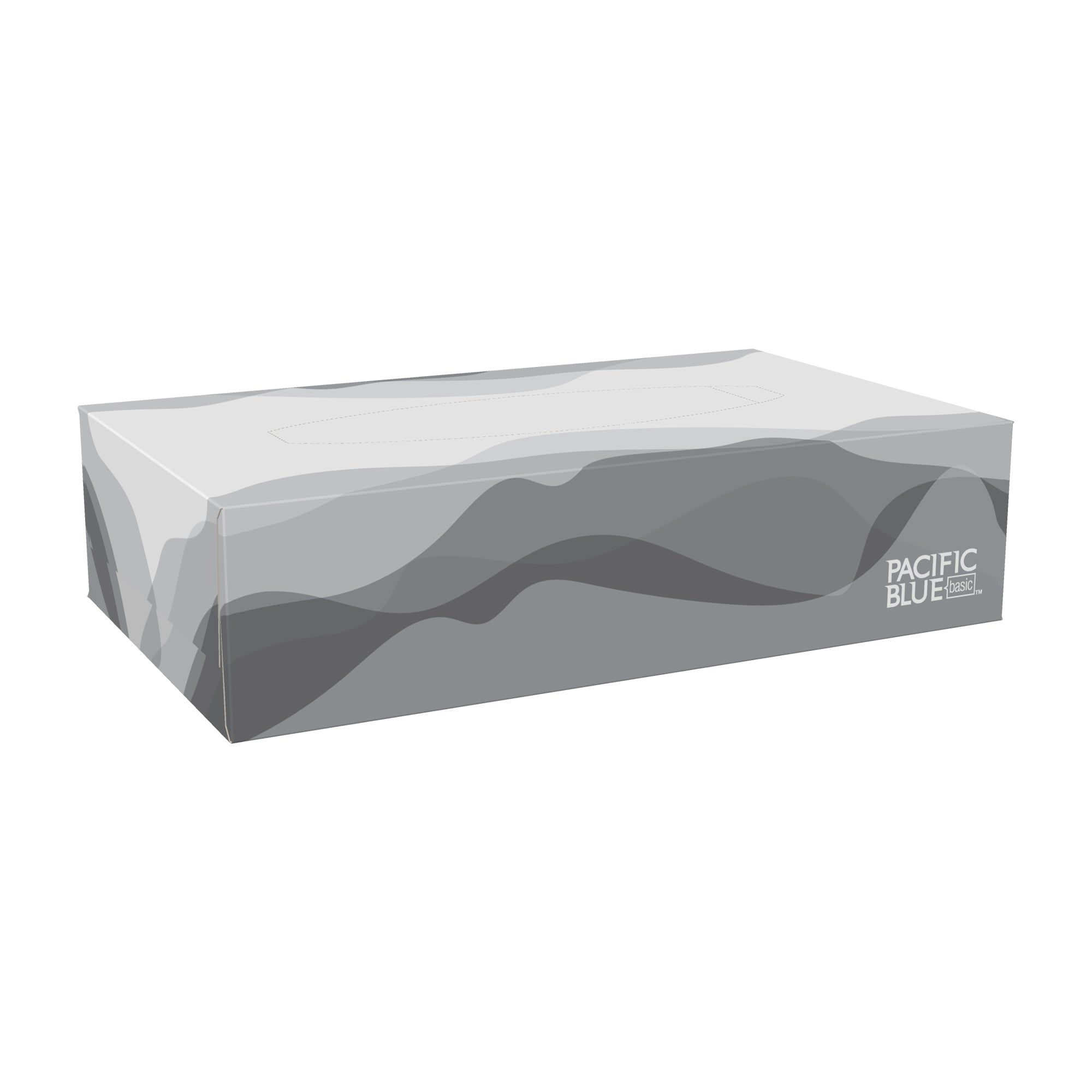 רקמת פנים דו שכבתית PACIFIC BLUE BASIC™ מאת GP PRO (ג'ורג'יה פסיפיק), קופסה שטוחה, (30 קופסאות של 100 גליונות סהכ 3000 גליונות)