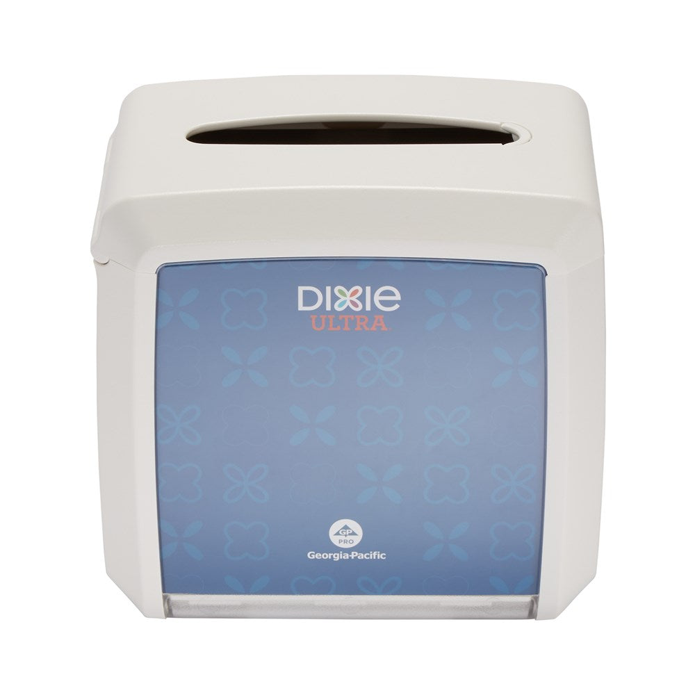 מתקן מפיות משולב שולחני DIXIE ULTRA® מבית GP PRO (ג'ורג'יה-פסיפיק), לבן, מחזיק עד 275 מפיות, מתקן אחד