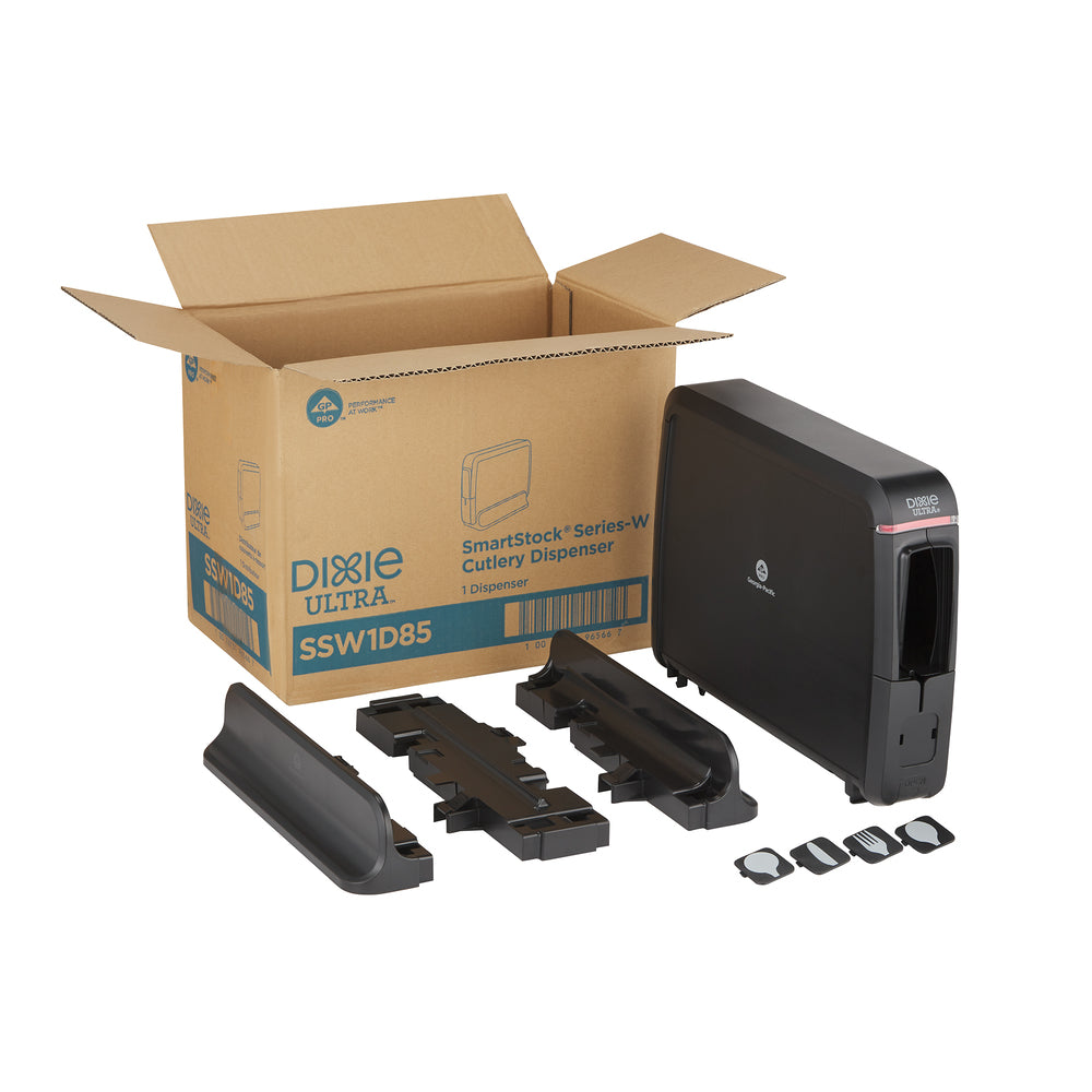 מתקן סכום עטוף בסדרת DIXIE ULTRA® SMARTSTOCK® מבית GP PRO (ג'ורג'יה פסיפיק), שחור, מתקן אחד