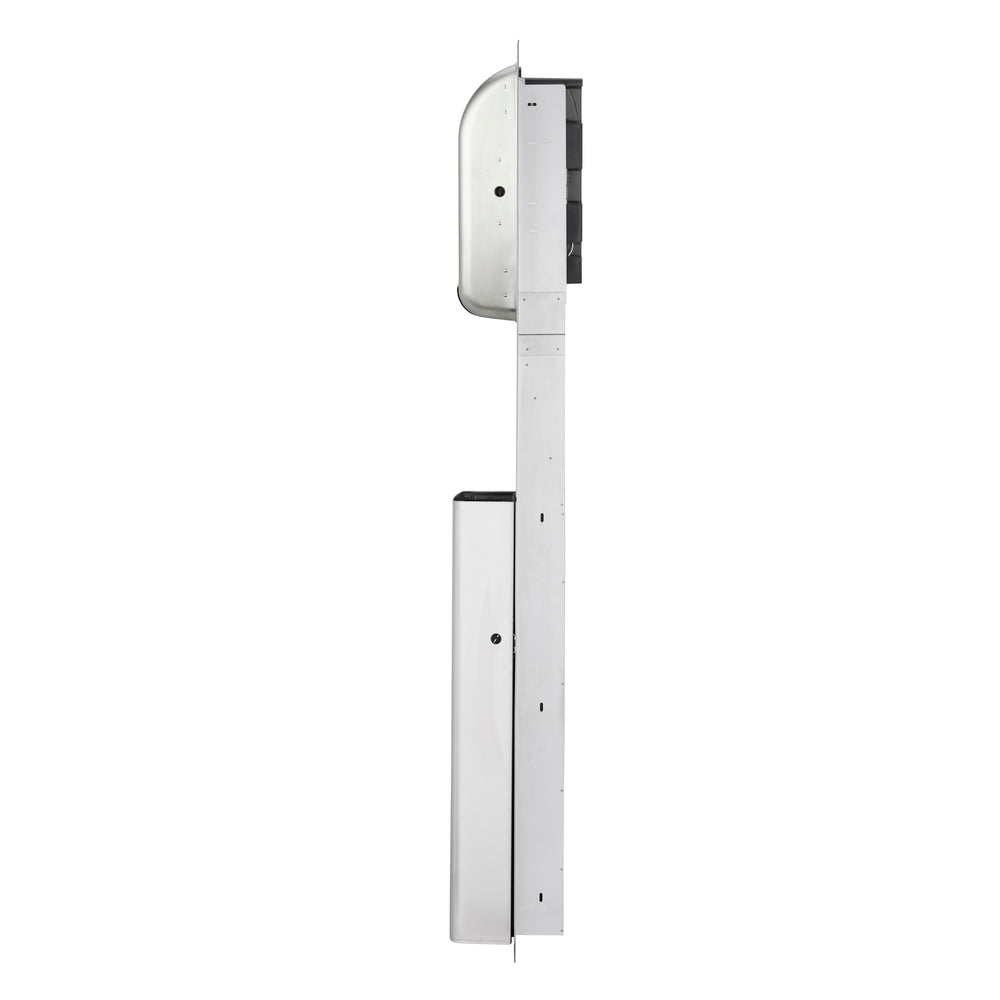 מיכל אשפה שקוע ENMOTION® לחללים בגודל 12 אינץ'-16 אינץ' מבית GP PRO (ג'ורג'יה פסיפיק), אל חלד, כלי אשפה אחד