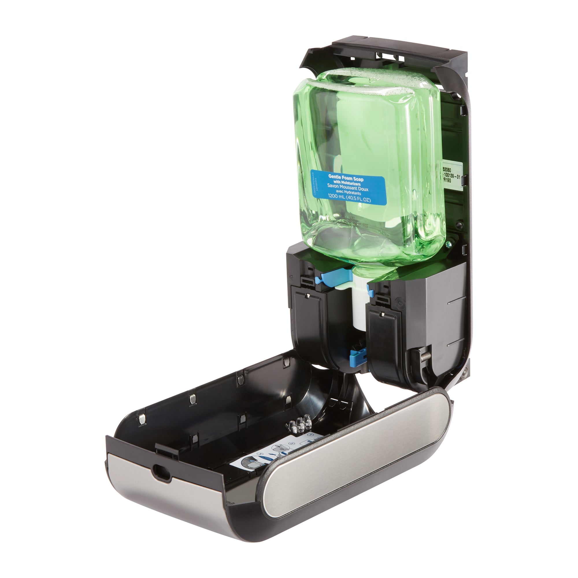 מתקן סבון וחיטוי אוטומטי ללא מגע ENMOTION® GEN2 מאת GP PRO (ג'ורג'יה פסיפיק), גימור אל חלד, מתקן אחד