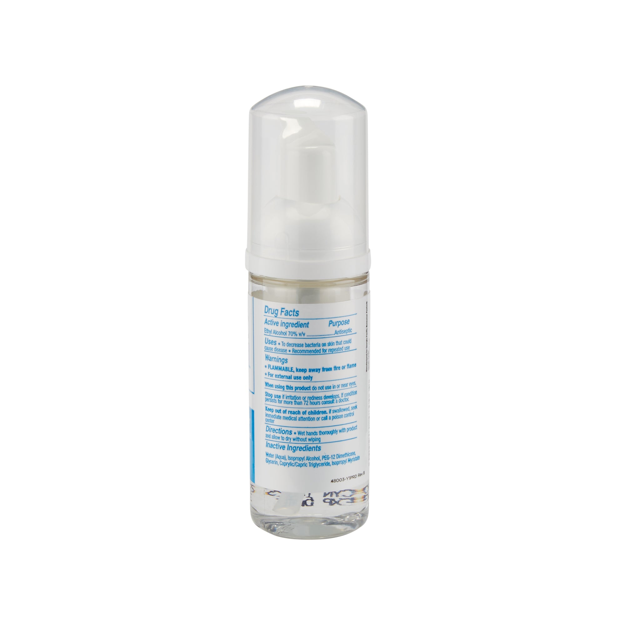 חומר חיטוי ידיים מוקצף בגודל אישי PACIFIC BLUE BASIC™ מבית GP PRO (ג'ורג'יה פסיפיק), ללא צבע וניחוח, (24 בקבוקים של 45 mL סהכ 1,080 mL)