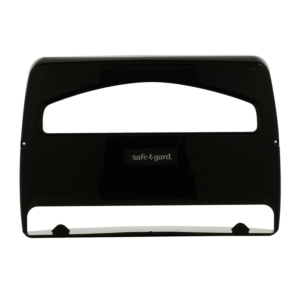 מתקן כיסוי מושב אסלה מתקפל ל- 1/2 של SAFE-T-GARD® מאת GP PRO (ג'ורג'יה פסיפיק), שחור, מתקן אחד