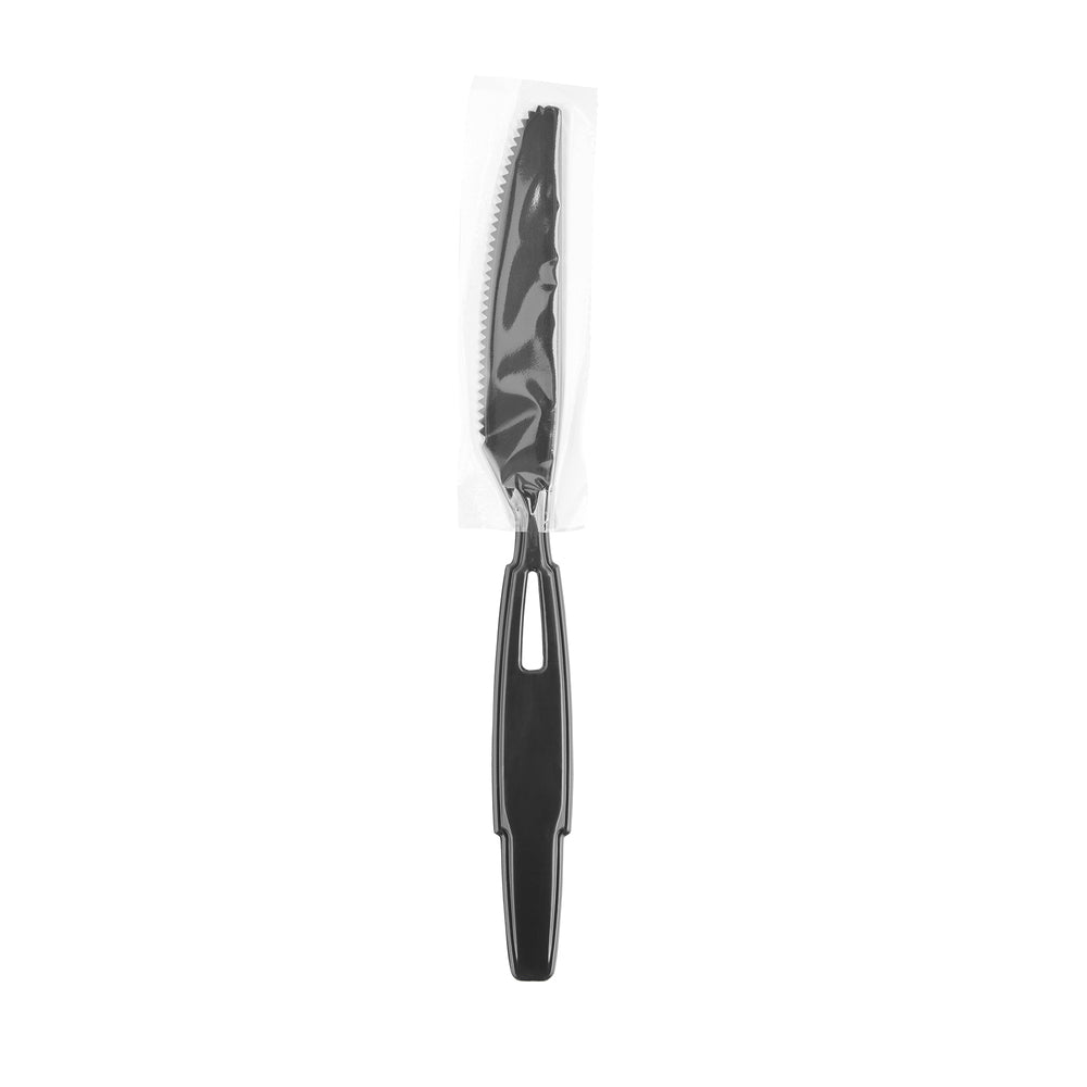 מילוי סכינים עטופים למתקן DIXIE ULTRA ®SMARTSTOCK® פלסטיק מפוליפרופילן כבד מבית GP PRO, שחור, 960 סכינים לכל מארז