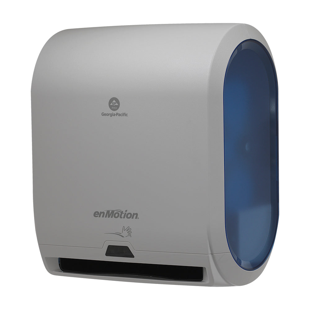 מתקן מגבות נייר אוטומטי ללא מגע 2 גלילים ENMOTION® 10 מאת GP PRO (ג'ורג'יה פסיפיק), אפור, מתקן אחד