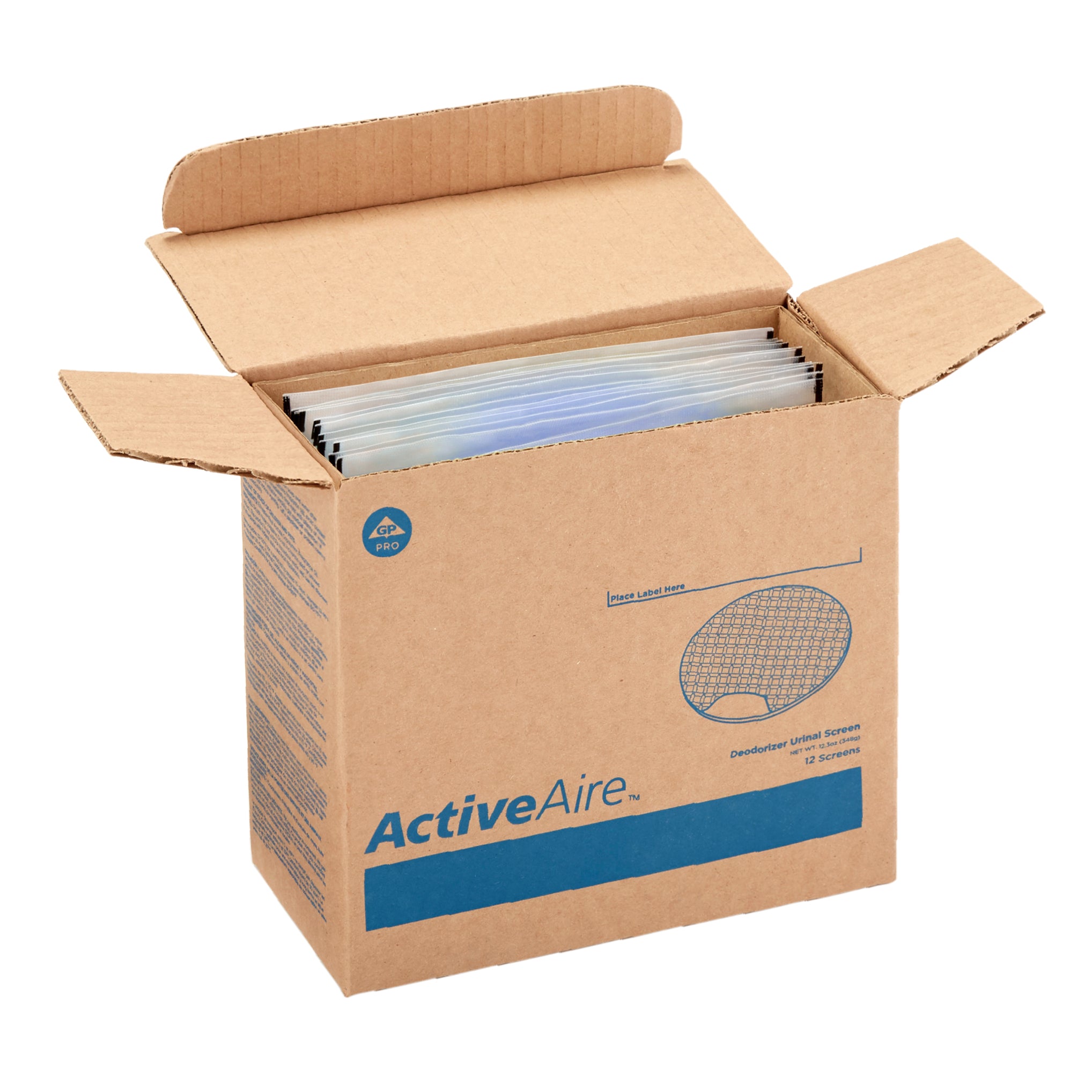 מסכי שתן מסירות ריח ACTIVEAIRE® מבית GP PRO (ג'ורג'יה פסיפיק), לבנדר,, 12 מסכים לכל מארז