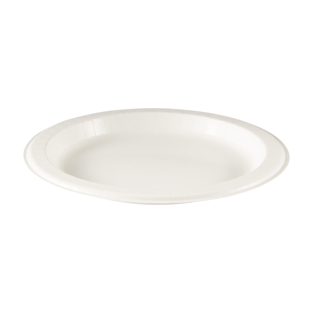 צלחות נייר עבות במיוחד (IN 10 1/16) מסדרת DIXIE ULTRA® מבית GP PRO (ג'ורג'יה פסיפיק), לבן, 500 צלחות לכל מארז