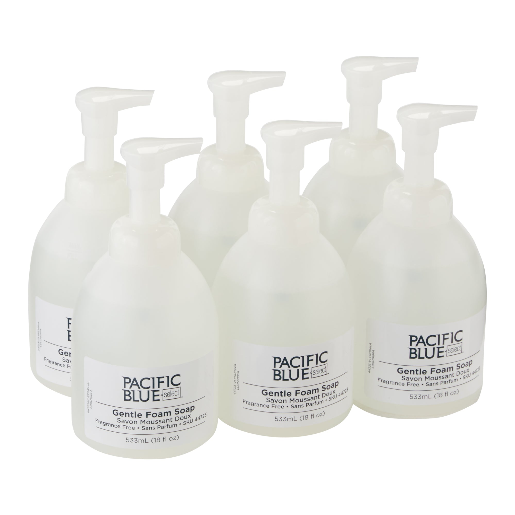 סבון קצף עדין למשטח PACIFIC BLUE BASIC™ מבית GP PRO (ג'ורג'יה פסיפיק), ללא צבע וניחוח, (6 בקבוקים של 532 mL סהכ 3,192 mL)