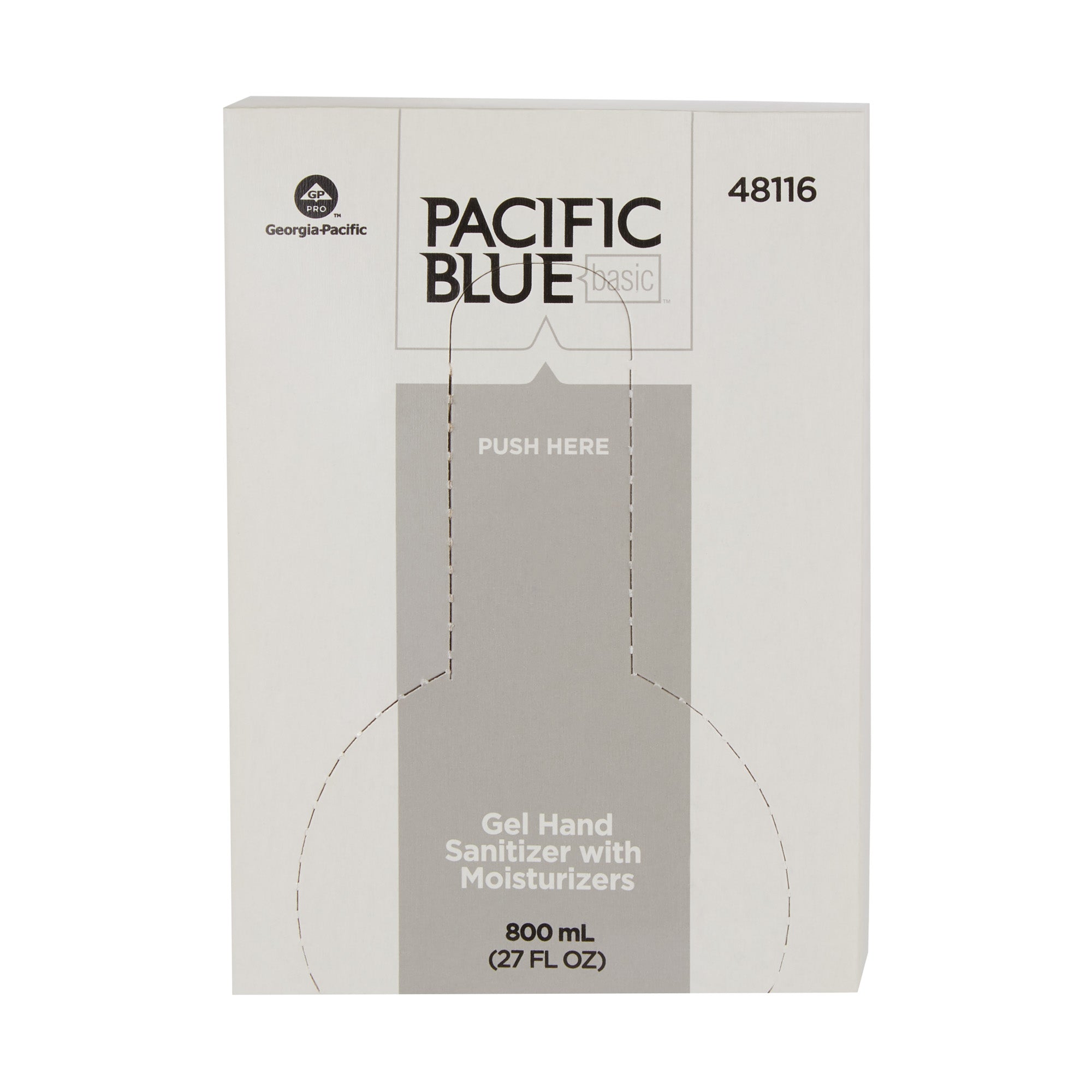 מילוי למתקן סבונים אישיים, חיטוי ג'ל PACIFIC BLUE BASIC™ מאת GP PRO (ג'ורג'יה פסיפיק), ללא צבע וניחוח(4 מילויים של 800 mL סהכ 3,200 mL)