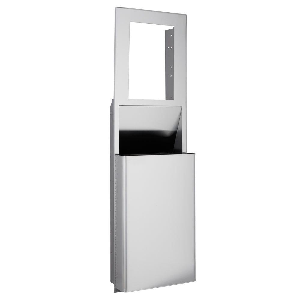 מיכל אשפה שקוע ENMOTION® לחללים בגודל 16 אינץ' מבית GP PRO (ג'ורג'יה פסיפיק), נירוסטה, כלי קיבול אחד