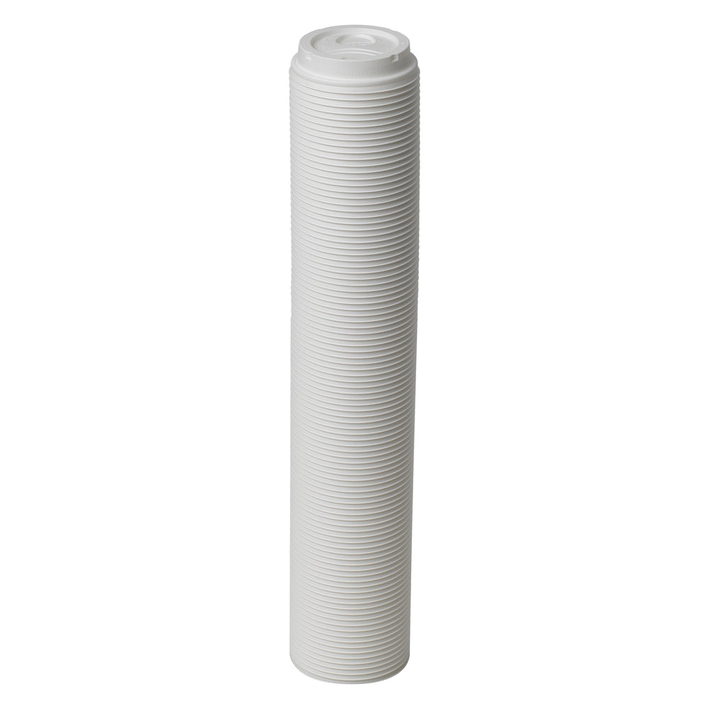 מכסי כוס חמה מפלסטיק DIXIE® DOME מבית GP PRO (ג'ורג'יה פסיפיק), קטנים, לבנים, 1,000 מכסים לכל מארז