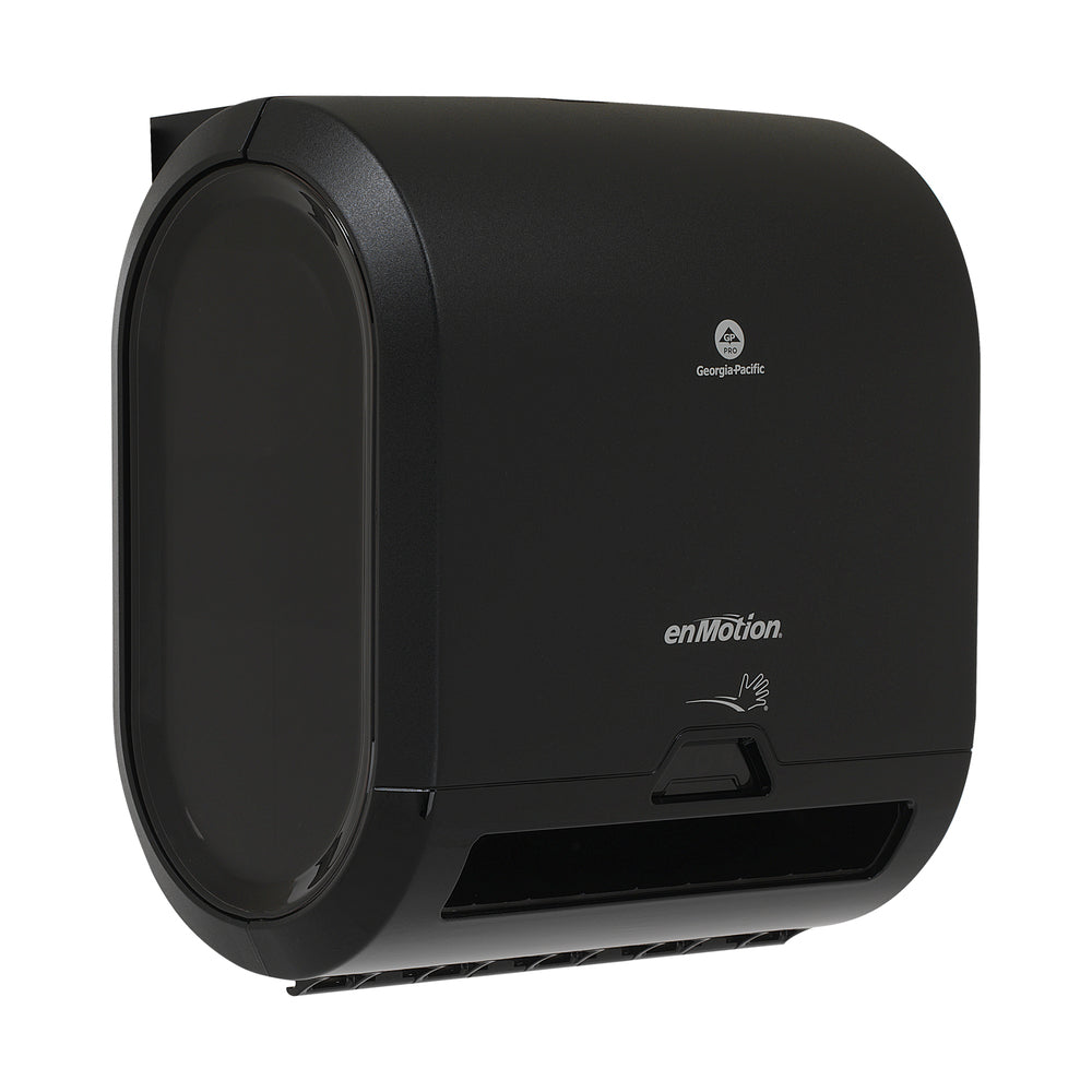 מתקן מגבות נייר אוטומטי ללא מגע ENMOTION® FLEX MINI מאת GP PRO (ג'ורג'יה פסיפיק), שחור, מתקן אחד