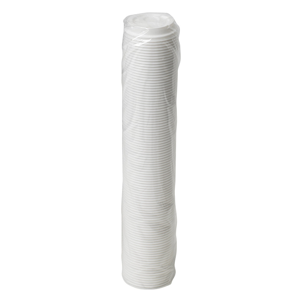 מכסי כוס חמה מפלסטיק DIXIE® DOME מבית GP PRO (ג'ורג'יה פסיפיק), קטנים, לבנים, 1,000 מכסים לכל מארז