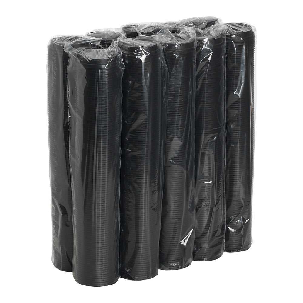 מכסי כוס חמה מפלסטיק DIXIE® DOME מבית GP PRO (ג'ורג'יה פסיפיק), X-LARGE, שחור, 1,000 מכסים לכל מארז